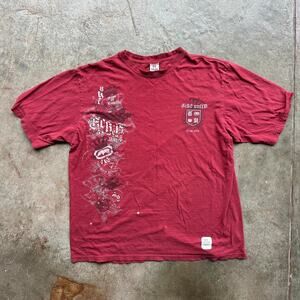 Ecko UnItd T-Shirt Red and Graphic Design Vintage Y2K Style